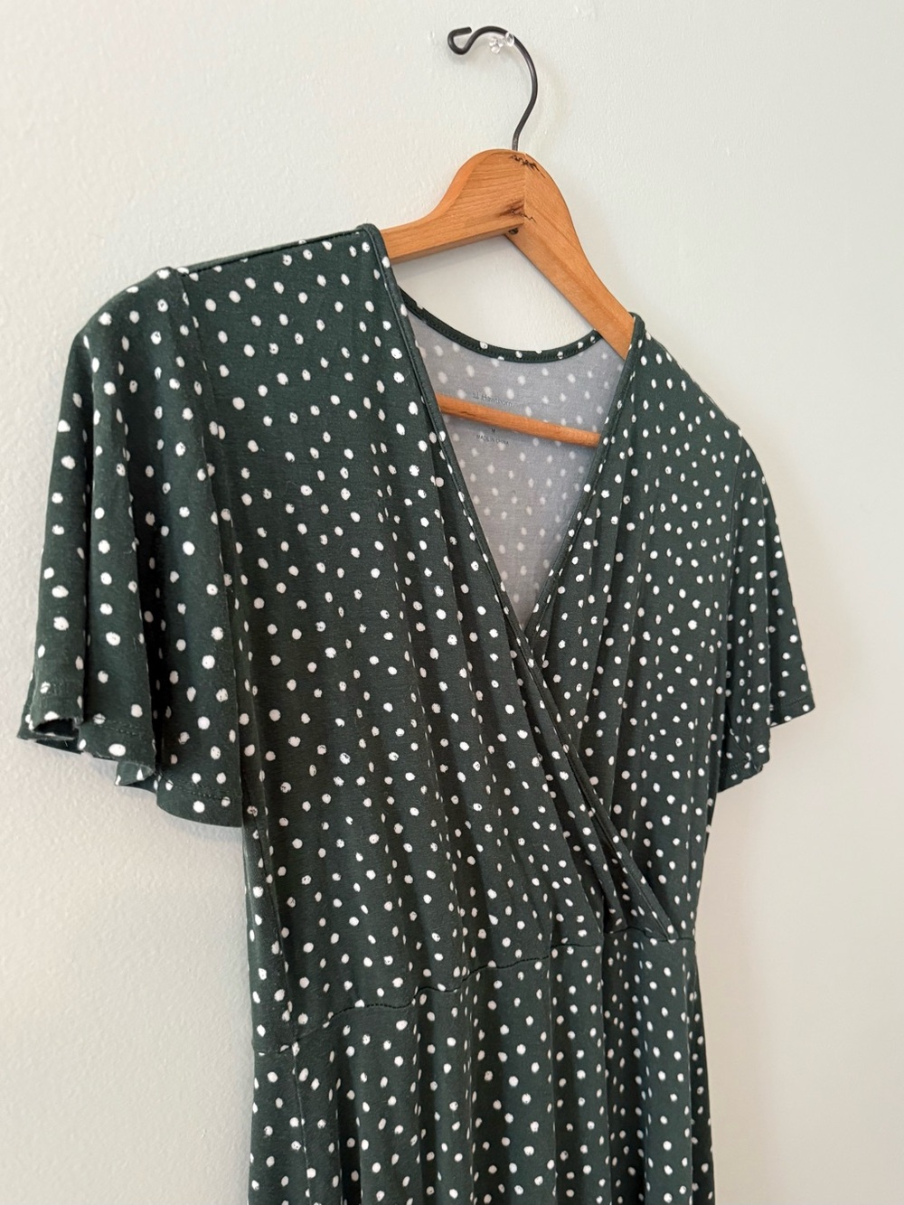 41 Hawthorne Green Polka Dot Wrap Dress